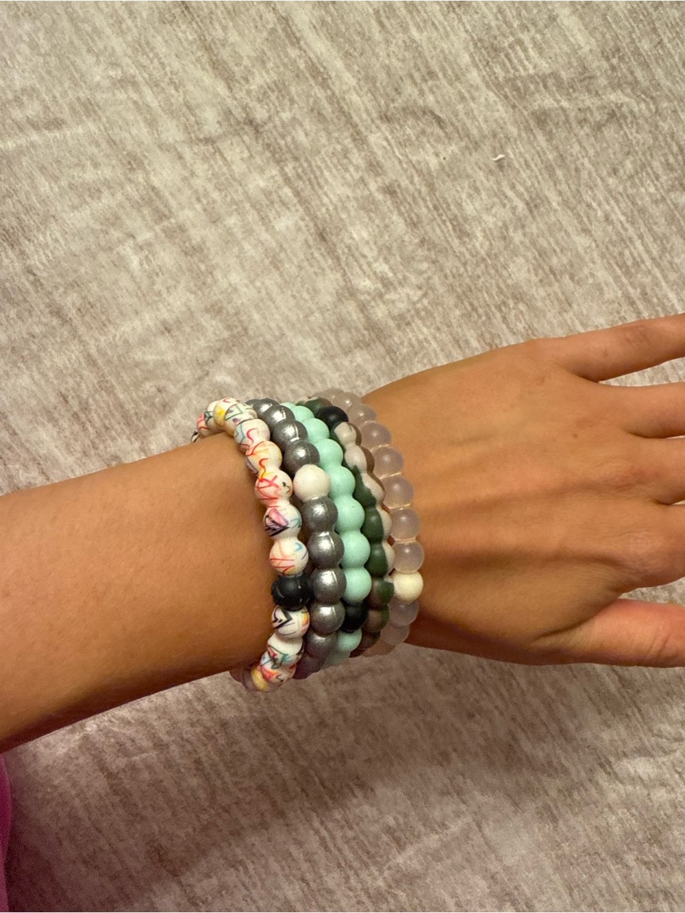 5 piece Lokai bracelet set